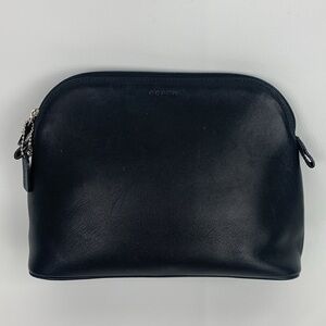 Vintage Coach black cosmetic case pouch bag
Zip close Coach Charm Lined Pocket